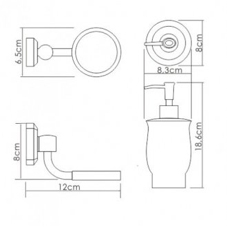 Дозатор мыла подвесной WasserKRAFT K-24199