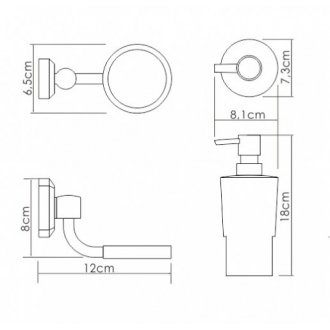 Дозатор мыла подвесной WasserKRAFT K-28199