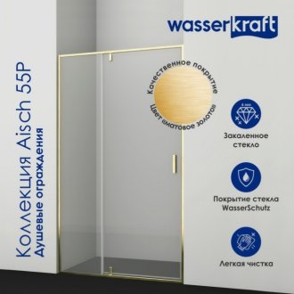Душевая дверь WasserKRAFT Aisch 55P12 120 см