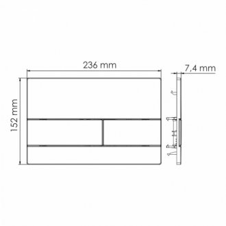 Бачок скрытого монтажа WasserKRAFT Aller 10TLT.031.ME.CH04