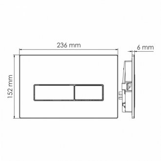 Инсталляция для унитаза WasserKRAFT Alme 15TLT.010.ME.PB03