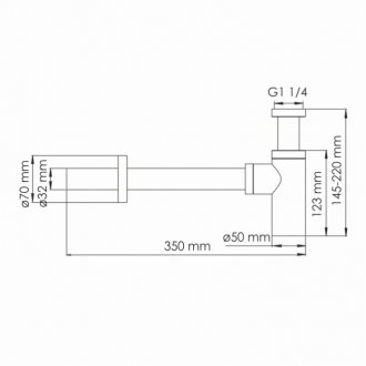 Сифон для раковины WasserKRAFT Asphe A334