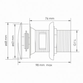 Донный клапан WasserKRAFT Asphe A336