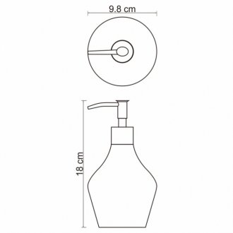 Дозатор мыла WasserKRAFT Dinkel K-4699
