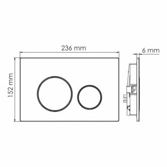 Инсталляция для унитаза WasserKRAFT Dinkel 58TLT.010.ME.BN02