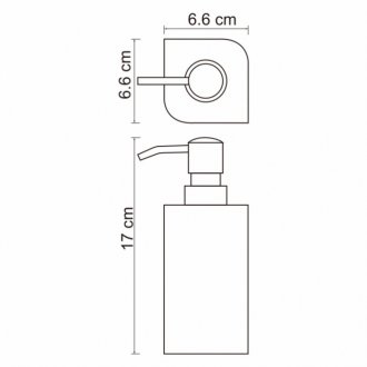 Дозатор для жидкого мыла WasserKRAFT Elba К-2799
