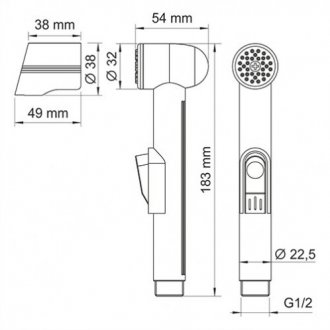 Гигиенический набор WasserKRAFT Elbe A07436