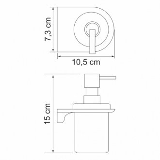 Дозатор мыла WasserKRAFT Kammel К-8399