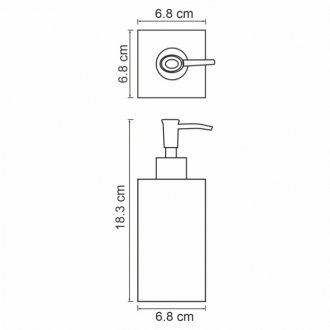 Дозатор мыла настольный WasserKRAFT Kammel K-9199