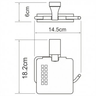 Держатель для туалетной бумаги WasserKRAFT Lopau K-6069
