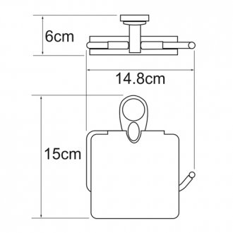 Держатель туалетной бумаги WasserKRAFT Main K-9225