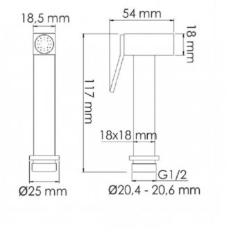 Гигиенический набор WasserKRAFT Nuthe A9151.327.241.212