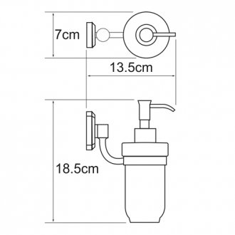 Дозатор мыла керамический WasserKRAFT Oder K-3099C