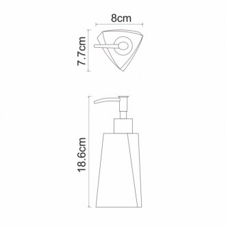 Дозатор мыла WasserKRAFT Ohre К-37799
