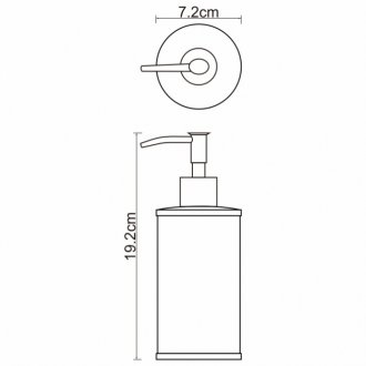 Дозатор мыла WasserKRAFT Rossel K-5799