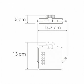 Бумагодержатель WasserKRAFT Tauber K-64425