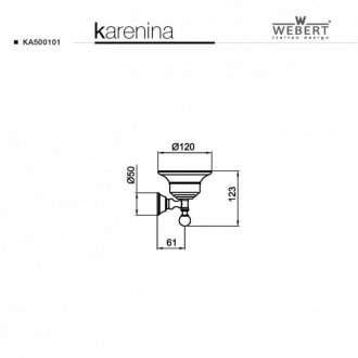 Мыльница с держателем Webert Karenina КА500101