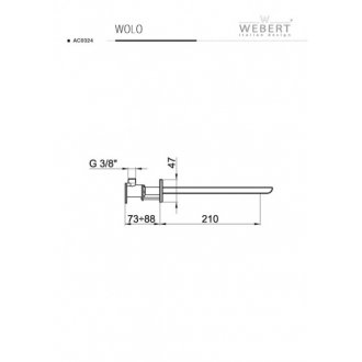 Излив для смесителя Webert Wolo АС0324