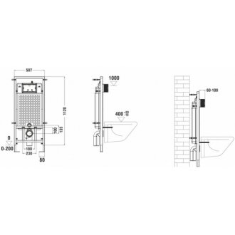 Комплект WeltWasser WW Gelbach 043 GL-BL Marberg 507 SE GL-WT