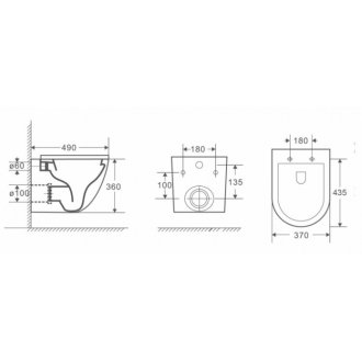 Унитаз WeltWasser WW Merzbach 041 MT-GR