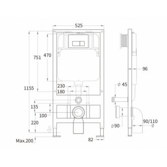 Комплект WeltWasser WW Odenbach 004 GL-WT Bamberg 525 WT