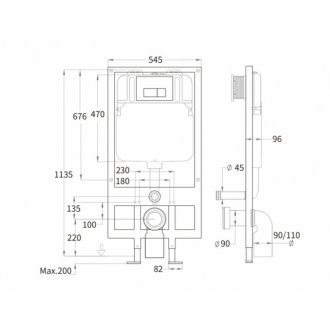 Комплект WeltWasser WW Odenbach 004 GL-WT Bamberg 545 WT