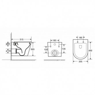 Унитаз подвесной WeltWasser WW Salzbach 043 MT-BL