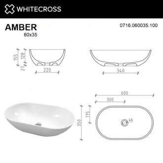 Раковина Whitecross Amber 0716.060035.100
