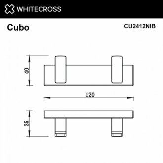Крючок Whitecross Cubo CU2412NIB брашированный никель