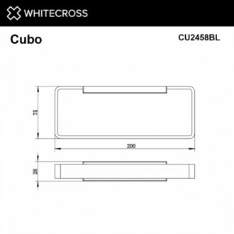 Полотенцедержатель Whitecross Cubo CU2458BL черный матовый