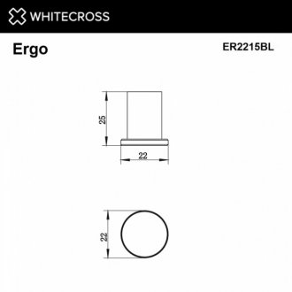 Крючок Whitecross Ergo ER2215BL черный матовый