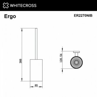 Ершик Whitecross Ergo ER2270NIB брашированный никель