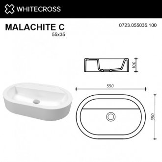 Раковина Whitecross Malachite C 0723.055035.200