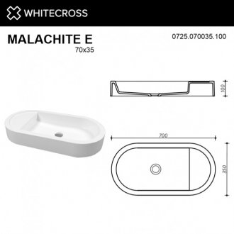 Раковина Whitecross Malachite E 0725.070035.100