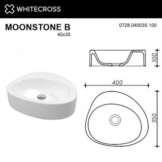 Раковина Whitecross Moonstone B 0728.040035.100