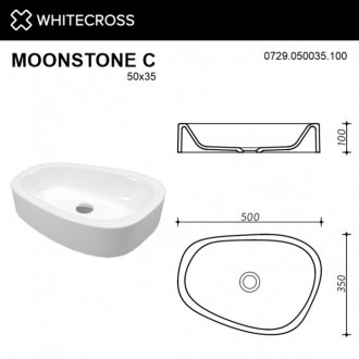 Раковина Whitecross Moonstone C 0729.050035.100
