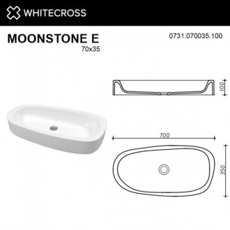 Раковина Whitecross Moonstone E 0731.070035.100