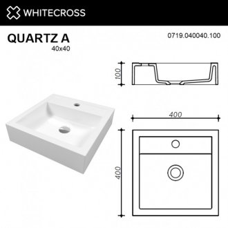 Раковина Whitecross Quartz A 0719.040040.100