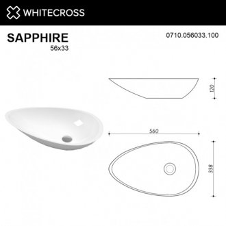 Раковина Whitecross Sapphire 0710.056033.200