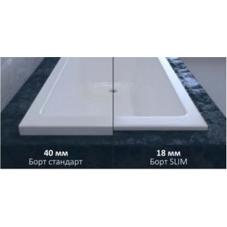 Ванна Whitecross Wave Slim Ultra Nano 170x75 хром